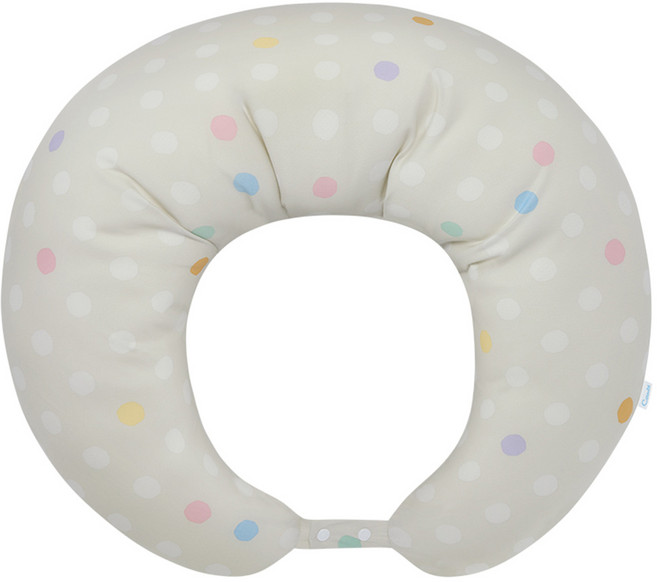 Combi 康貝 多功能水洗棉月亮枕, 奶茶杏, 1個