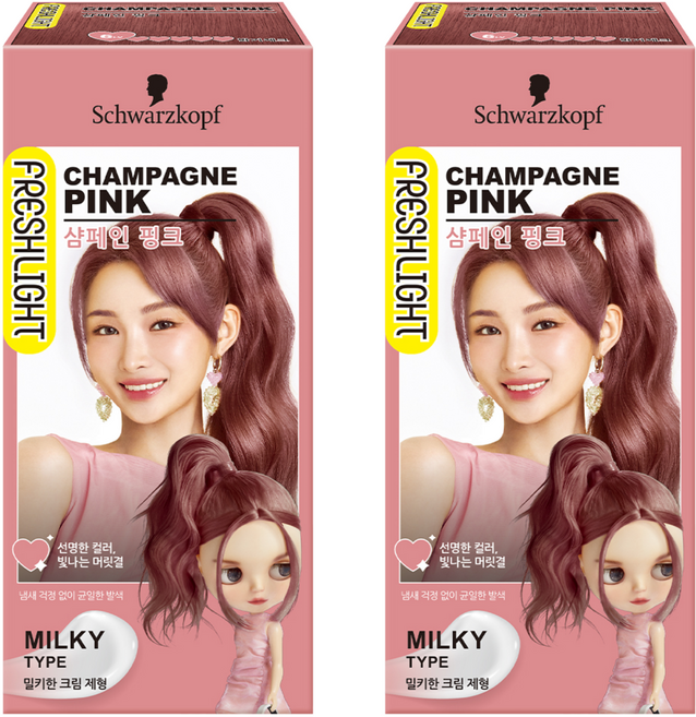 FRESHLIGHT 富麗絲 FRESHLIGHT染髮霜, 香檳粉, 2盒