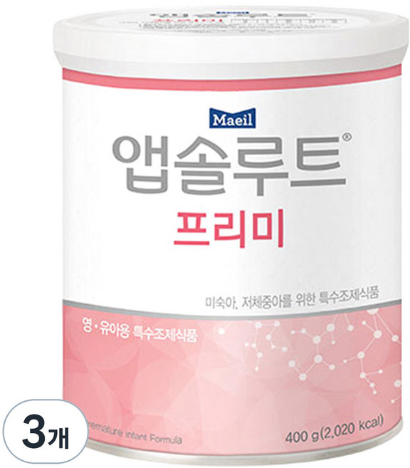 앱솔루트 프리미 분유, 400g, 3개