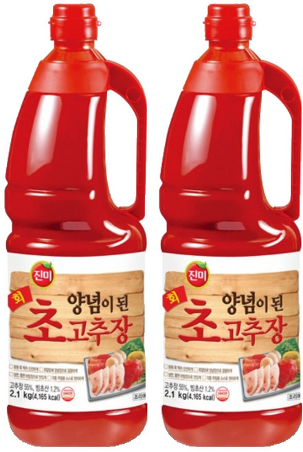 진미 양념이된회고추장, 2.1kg, 2개