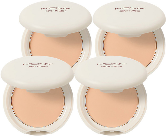 MACQUEEN NEWYORK 遮瑕粉餅 9g, Light Beige, 4個
