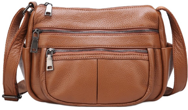 真皮頭層 牛皮多隔層女士肩背包/單肩包/女包 LB804