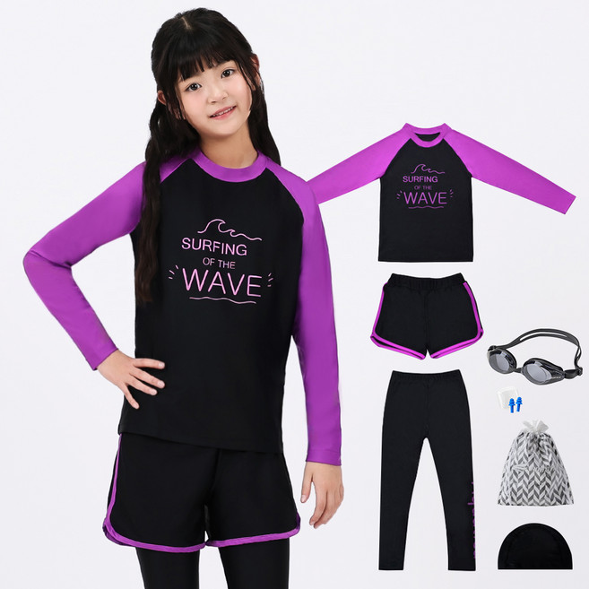 아쿠아티카 아동용 래쉬가드 일반용 5종 세트 AQA323