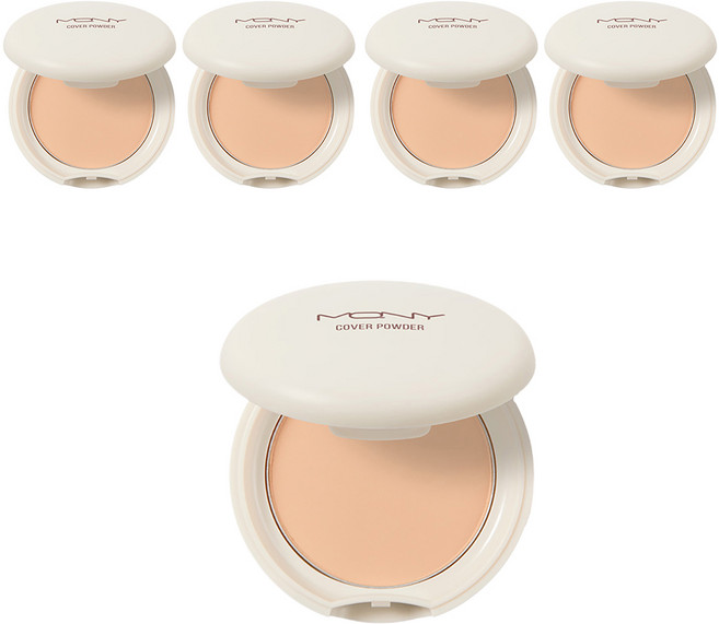 MACQUEEN NEWYORK 遮瑕粉餅 9g, Light Beige, 5個