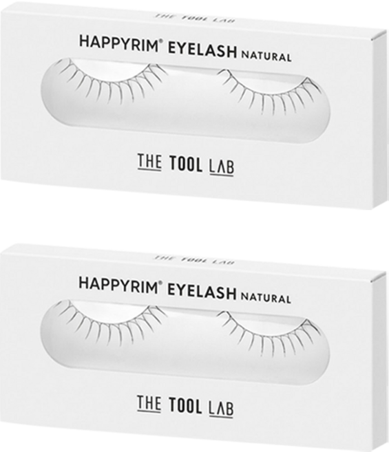 THE TOOL LAB Happyrim 自然款假睫毛 10 5N, 黑色, 2盒