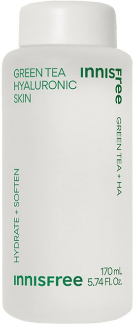 INNISFREE 台灣公司貨 綠茶玻尿酸保濕調理液, 170ml, 1瓶