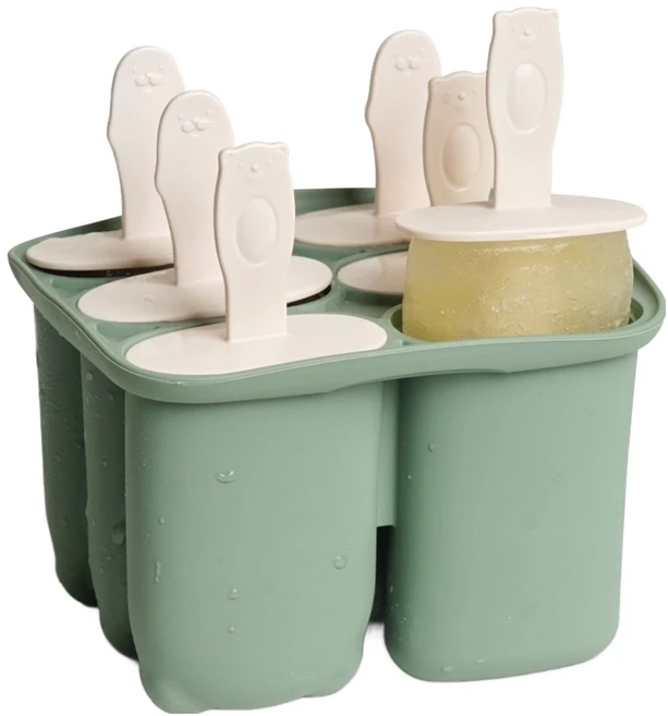 실리가든 실리콘 6구 아이스크림틀, 그린, 1개 - 쿠팡