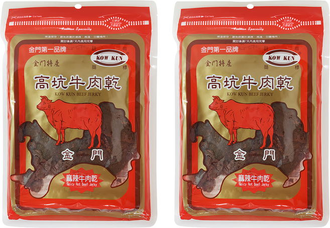 高坑 麻辣牛肉乾, 160g, 2包