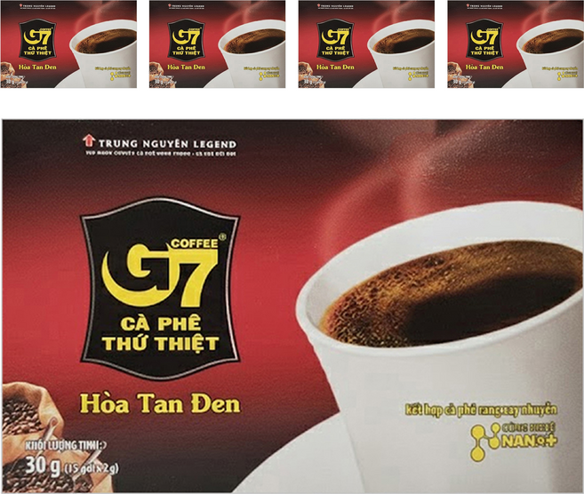 G7 純黑咖啡, 2g, 15包, 5盒