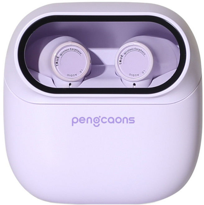 펭카 블루투스 이어폰, PO100, 퍼플