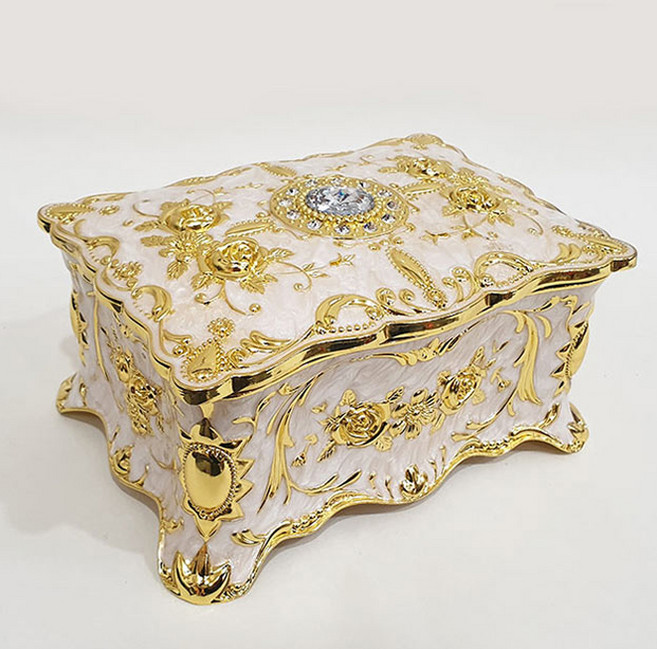 장식용 보석함 calia01, 골드, 1개