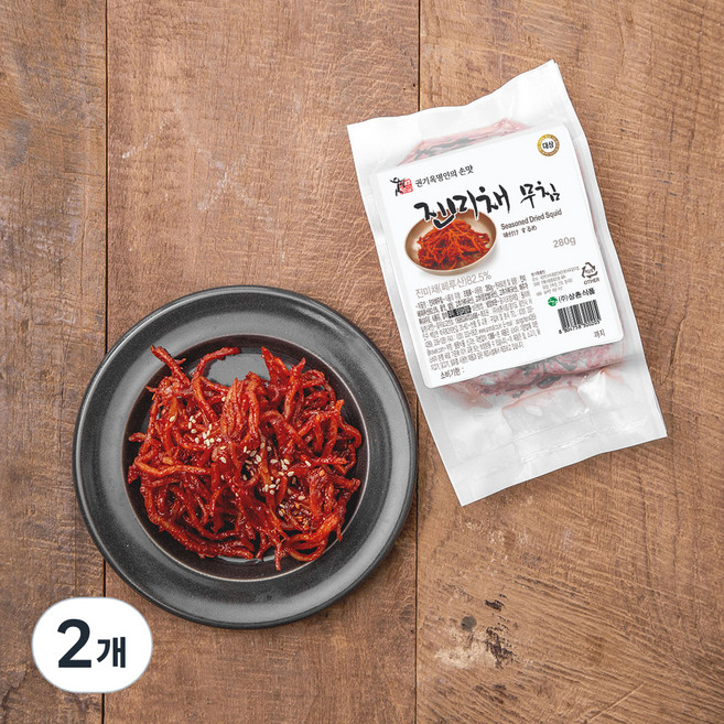 권기옥 명인 웃말 진미채 무침, 280g, 2개