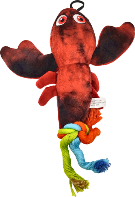 Phoenix 菲尼斯 耐咬棉繩夾心系列 狗玩具 - 火焰龍蝦, 1個