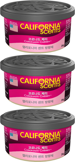 캘리포니아센트 방향제, 3개, 코로나도 체리