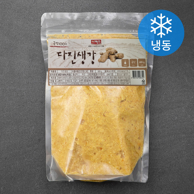 나무새 다진 생강 (냉동), 600g, 1개