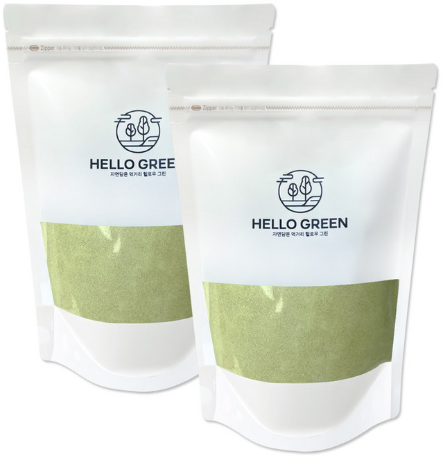 헬로우그린 바나바잎 분말 팩, 2개, 500g