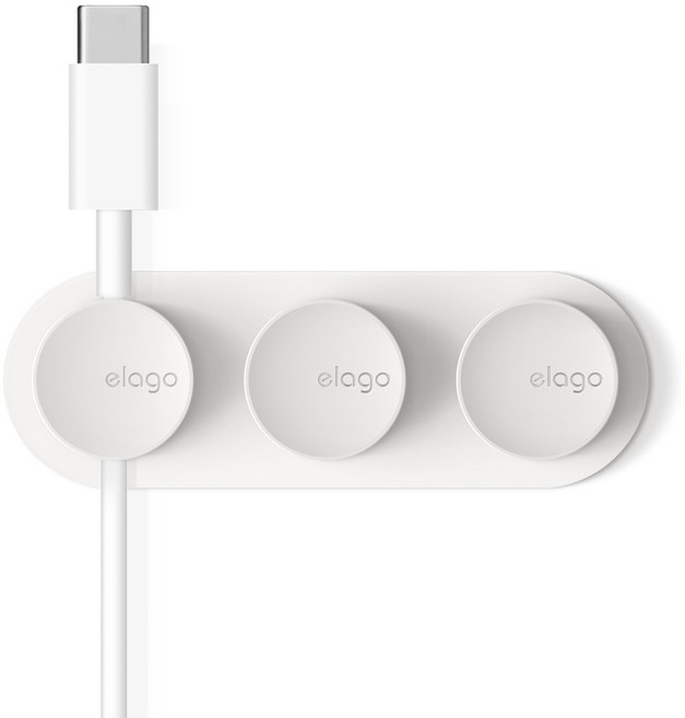 엘라고 마그네틱 케이블 매니지먼트, 화이트, 1개