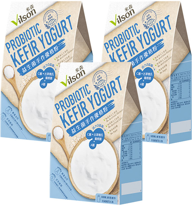 Vilson 米森 益生菌手作優格粉, 2g, 5包, 3盒