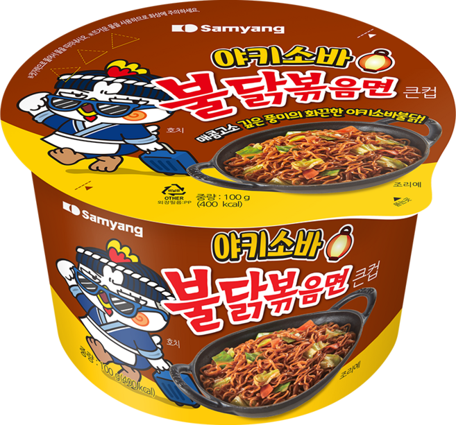 불닭볶음면 야키소바 큰컵라면 100g, 1개