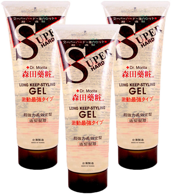 Dr.Morita 森田藥粧 台灣公司貨 強力造型髮膠, 250ml, 3條