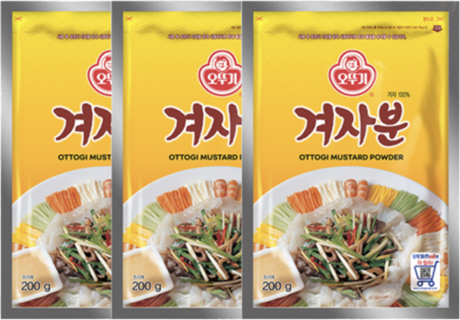 오뚜기 겨자분, 200g, 3개