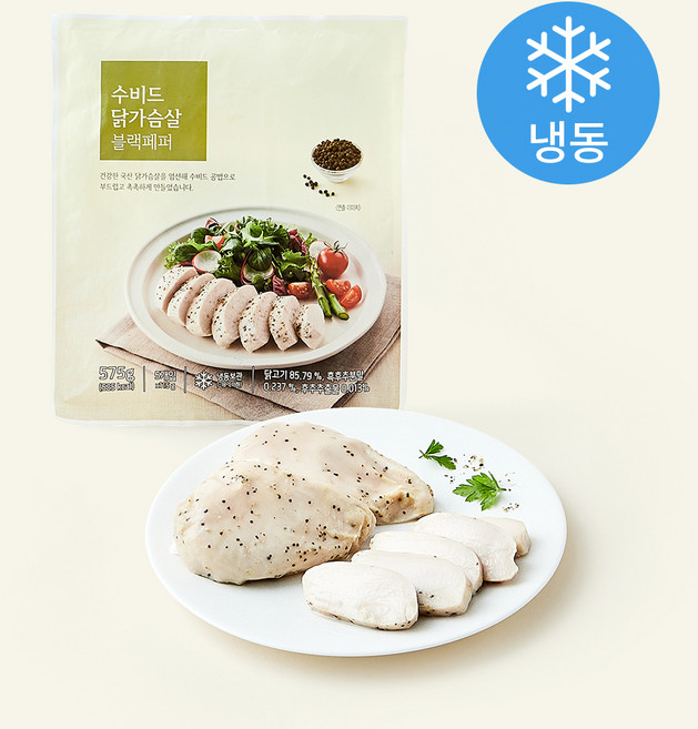 수비드 닭가슴살 블랙페퍼 (냉동), 115g, 5개입, 1개