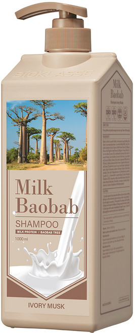 밀크바오밥 샴푸 아이보리머스크향, 1L, 1개