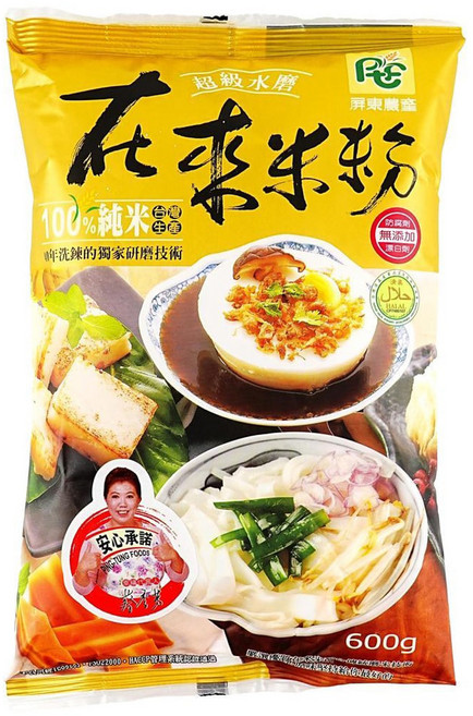 屏東農產 超級水磨在來米粉, 600g, 1包