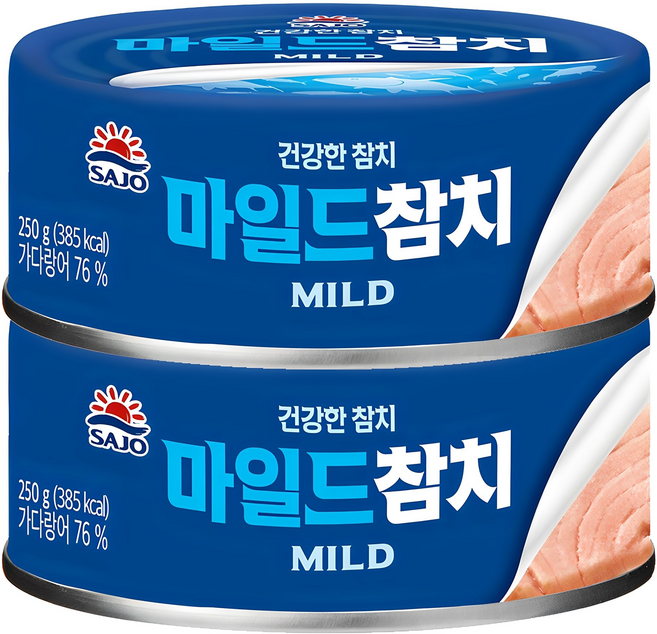 사조 마일드 참치, 250g, 2개