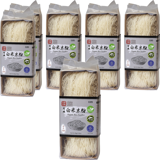 源順食品 有機白米米粉, 200g, 6包