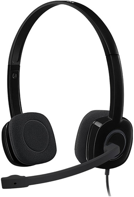 logitech 羅技 公司貨 H151 單頭耳機麥克風, A-00029, 黑色