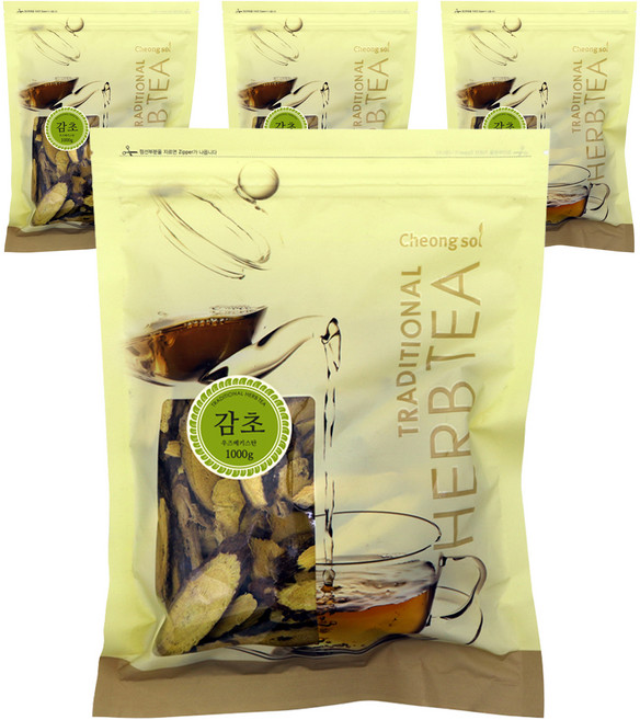 청솔 감초, 1kg, 4개