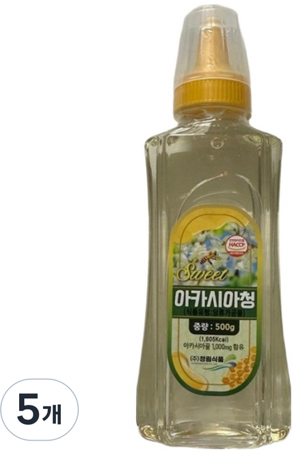 CHUNGRIM FOOD Soul Baekseo 洋槐青蜜, 5個, 500g