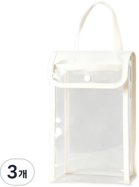 조인메이드 걸이형 티슈 키친타월 수납 정리함 다용도 보관백, 크림, 3개