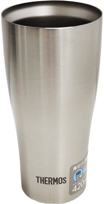THERMOS 膳魔師 Moss 保溫杯 420ml 不鏽鋼, 銀色, 1個