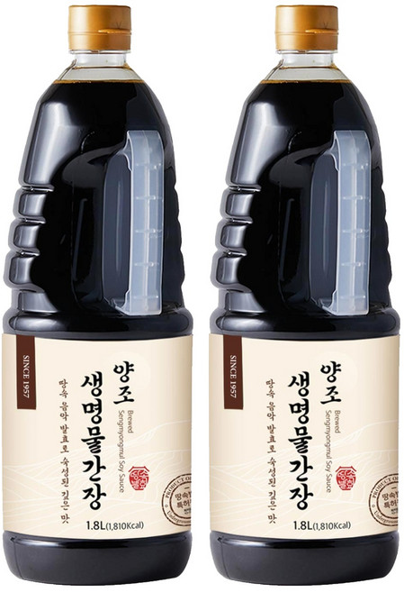 신앙촌 생명물간장, 1.8L, 2개