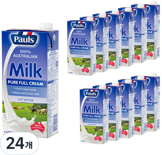 폴스 퓨어 밀크, 1L, 24개