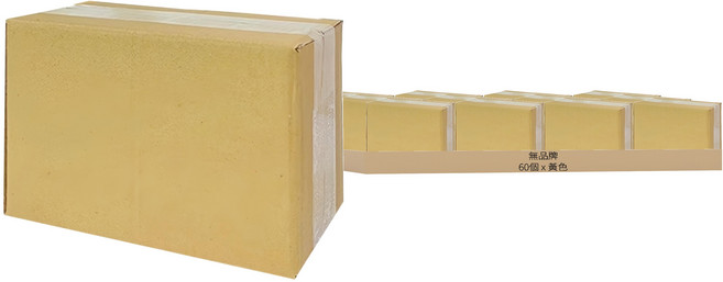 咪咪購物 8號紙箱60入(21*10*13cm) 超商紙箱 小紙箱 電商紙箱 超取紙箱 包裝箱 包材 紙箱 箱子, 黃色, 60個