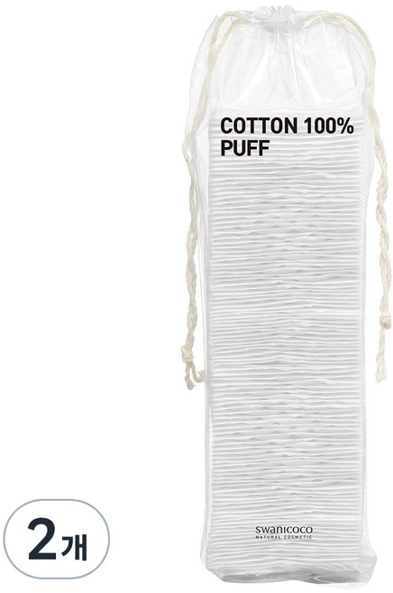 스와니코코 엠보싱 순면 화장솜, 2개, 100개입