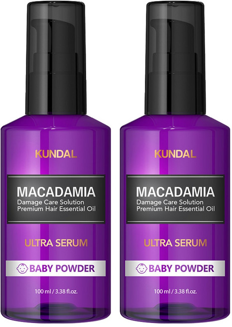 KUNDAL 昆黛爾 澳洲堅果潤髮護髮精華, 100ml, 2瓶