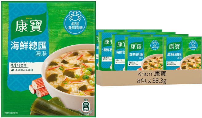 Knorr 康寶 自然原味 海鮮總匯, 38.3g, 8包