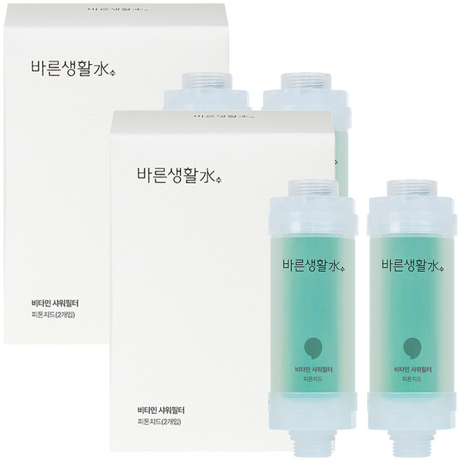 바른생활수 비타민 샤워필터, 4개, 피톤치드