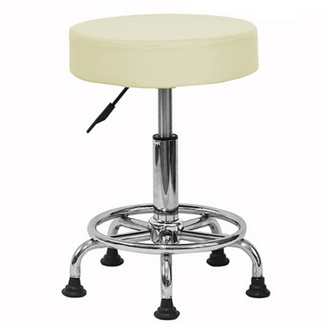 더 커진 쿠셔니 회전 009B 작업의자 고정, 아이보리, 1개