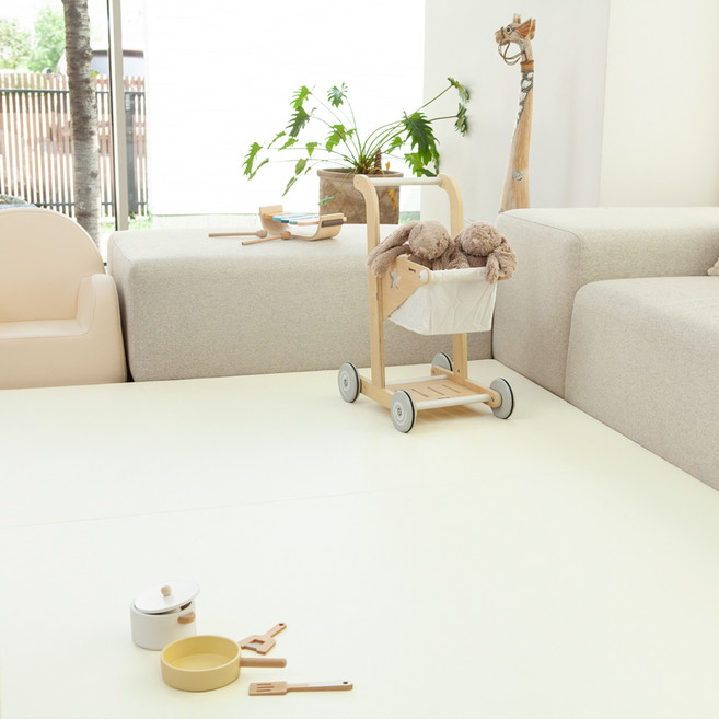 메튼 베이비 폴더매트 2단, 라이트크림