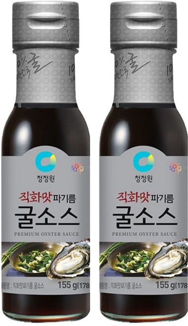 청정원 직화맛 파기름 굴소스, 155g, 2개