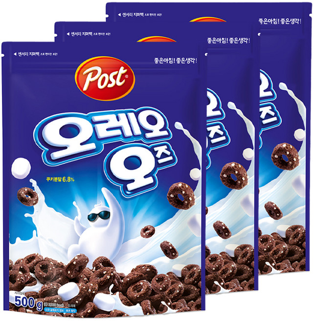 오레오 오즈 시리얼, 500g, 3개