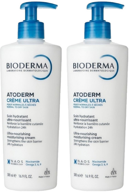 BIODERMA 舒益B3彈潤修護輕乳霜, 500ml, 2瓶