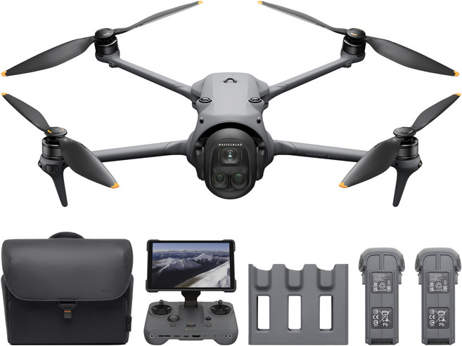 DJI Mavic 4 Pro 크리에이터 콤보 드론 512GB + RC Pro 2 세트, 혼합색상, 1세트