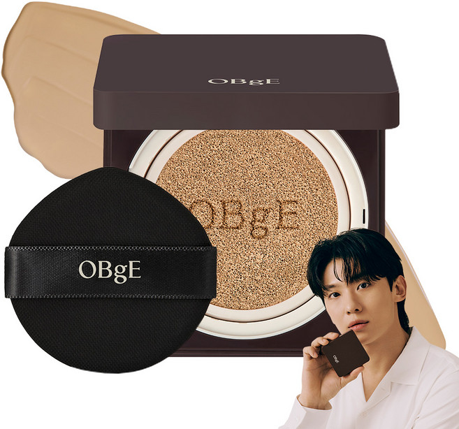 OBge 퍼펙트 옴므 쿠션 SPF50+ PA+++ 15g, 2호 베이지, 1개