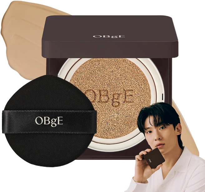 OBge 퍼펙트 옴므 쿠션 SPF50+ PA+++ 15g, 2호 베이지, 1개 - 쿠팡